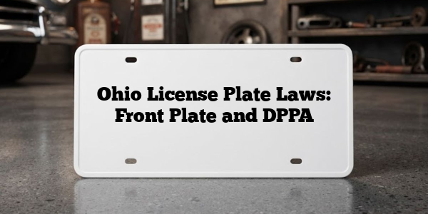 Ohio License Plate Laws: Front Plate and DPPA