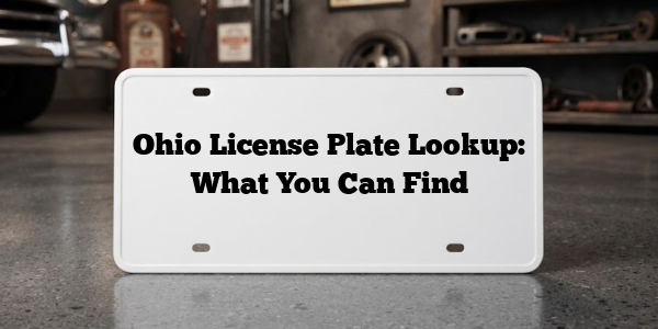 Ohio License Plate Lookup: What You Can Find