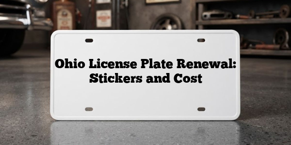 Ohio License Plate Renewal: Stickers and Cost