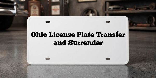 Ohio License Plate Transfer and Surrender