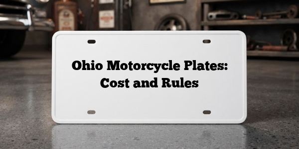 Ohio Motorcycle Plates: Cost and Rules
