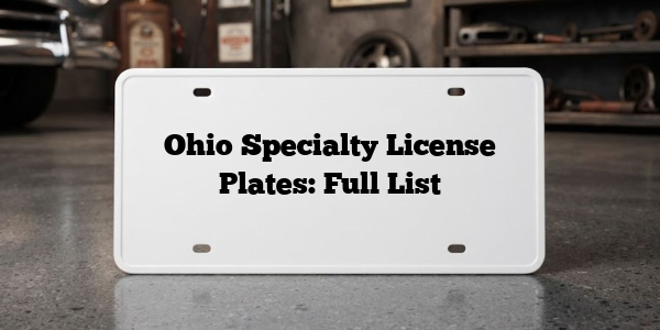 Ohio Specialty License Plates: Full List
