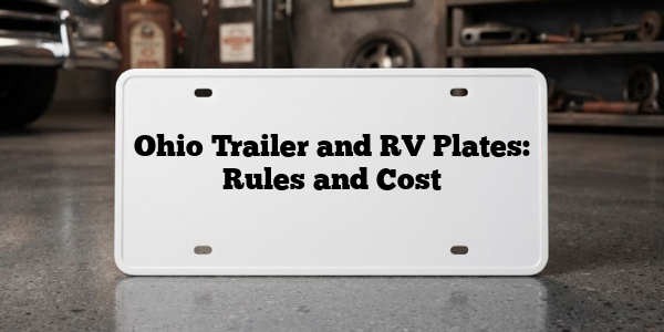 Ohio Trailer and RV Plates: Rules and Cost