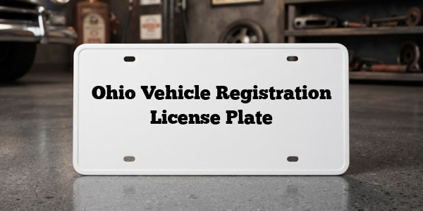 Ohio Vehicle Registration License Plate